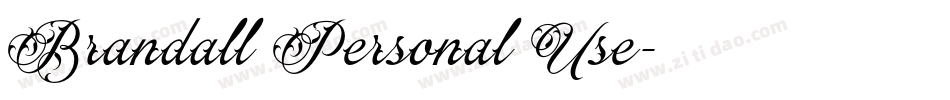 Brandall Personal Use字体转换